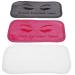 Beavorty 3pcs eyelash tool tools headbands eyelash holder forehead pads eyelash extension forehead cushion eyelash extension forehead bands grafting forehead pads Dark pink fabric supplies