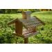Dobar 21277E Large Bird Feeder Solid Wood Bird House with Shingle Roof Premium Bird Feeding Station for Container Montage 38x38x30 cm - Buy Online on GoSupps.com