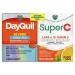 Vicks DayQuil & Super C Pack Serve for Max Strength Cold & Flu Relief, Daily Supplement with Vitamin C & B, Helps Energize & Replenish, Blend of Quality Herbal Extracts, 52 Count