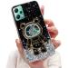 Tivenfezk Nadoli for Xiaomi Redmi Note 12 Pro 5G Treisand B r Astronaut Hidden Stand Shell caricature glitter astronaut stand soft silicone bling cell phone case through view protective cover xiaomi red.