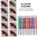 WOONEKY 12 Pcs 1 Set Shadow Set Creative Eyeliners Red Eyeliner Professional Eyeliner Pens Plastic - Buy Online on GoSupps.com
