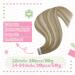 Youngsee Ombre Tape Extensions - 60 cm Real Hair Seamless Invisible Brown to Blonde 50g - Premium Quality Hair Extensions - Buy Online on GoSupps.com