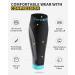 Buy Cambivo Calf Compression Bandages & Stockings for Sports - L-XL Blue | Support for Swelling & Relaxation - Men & Women - Buy Online on GoSupps.com