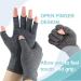 Arthritis Compression Gloves - Open Finger Pain Relief for Carpal Tunnel Rheumatoid Tendonitis & Osteoarthritis - Unisex Fingerless Hand Support in Grey (Medium - Buy Online on GoSupps.com