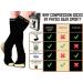 Physix Gear Sport Compression Socks 3-Pack for Men & Women - (Black/Grey, Black/Beige, Nude Beige) - L-XL Size - Buy Online on GoSupps.com