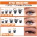Kmilro 144 Pcs Cluster Lashes DIY Eyelash Extensions C D Curl 10-16mm Mega Volume Fluffy Wispy Individual Lashes - Volume 0.07C-MIX - Buy Online on GoSupps.com