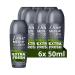 Dove Men+Care Extra Fresh Anti-perspirant Deodorant Roll-on pack of 6 deodorant for men with Triple Action Technology for 72h sweat & odour protection 50 ml Citrus 8.33 ml (Pack of 6)