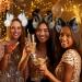 Furry Fox Wolf Cat Ears Headwear for Halloween Costume Party - Pink Black - Buy Online on GoSupps.com
