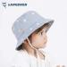 LANGZHEN Baby Girls Beach Sun Protection Hat - Adjustable Toddler Kids Hat with Chin Strap, Wide Brim Summer Play Hat - Light Blue Stars - 1-2 Years - Buy Online on GoSupps.com