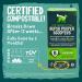 Benevo Biodegradable Dog Poop Bags (120 Bags) EN13432 Compostable Dog Poop Bags Unscented & Plastic Free Ideal For Big & Small Dogs Made From A Sustainable Cornstarch Base Handy Rolls of 15 120 count (Pack of 1) - Buy Online on GoSupps.com