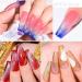 MEET ACROSS Rainbow Cat Eye Gel Nail Polish Kit - 5 Colors Jelly Soak Off UV LED Gift Box + Magnet Stick - Buy Online on GoSupps.com