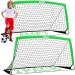 Kunup Kids Soccer Goals for Backyard Set of 2 Portable Soccer Nets for Backyard 6x4FT Folding Soccer Goals Practice Nets with Carrying Bag for Outdoor Indoor Green