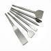 CORTOOL 6PCS Chisel Set for SDS Plus Bits Tile Grooving Scraping Flat Point Scaling Chisels Hammer Drill Tool Set for Tile Masonry Concrete Brick Stone Work