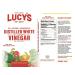 Lucyâ€™s Family Owned Natural Distilled White Vinegar - 1 Gallon (128 oz) - 5% Acidity - Buy Online on GoSupps.com