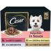 CESAR Deliciously Fresh Dog Pouches Favourites in Sauce 48x100g Mixed Selection 2.4 kg (Pack of 2)