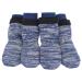 Petloft anti-slip dog socks 4 pieces indoor slide-resistant dog socks with adjustable fastening tape for small medium-sized dog cats cat puppies older pets (3xl dark blue paw) dark blue paws 3xl