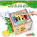 Buy Nauotk 7-in-1 Wooden Activity Cubes - Montessori Motor Skills Toys for Toddlers & Babies Aged 1+ - Buy Online on GoSupps.com