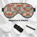 SSIMOO Leaves Print Eye Mask - Ultra-Soft Light-Blocking Sleep Mask for Ultimate Comfort & Restful Sleep - International Shipping Available - Buy Online on GoSupps.com