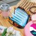 Colorful Monkey Watercolor Storage Bags for Women's Bandages - Portable & Trendy Menstrual Cup Storage for Teens & Girls - Buy Online on GoSupps.com