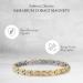 Sabona Lady Executive Regal Duet Bracelet - Small Gold (6.5) | Magnetic Therapy Bracelet - Buy Online on GoSupps.com