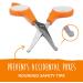 Mighty Paw Dog Grooming Scissors (2 Pack) - Professional Ergonomic Pet Scissors for Safe & Precise Grooming | Ideal for Body, Paw, and Face Hair Trimming | 2mm Stainless Steel Blades | Orange - Buy Online on GoSupps.com