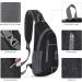 Xoolkly Waterproof Breast Pocket Sling Bag - Lightweight Multi-Purpose Shoulder Backpack for Men & Women | Ideal for Hiking & Cycling - Black - Buy Online on GoSupps.com