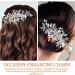 Healeved Rhinestone Flower Hair Side Combs Crystal Bride Wedding Hair Comb Bridal Headpieces Bridesmaid Hair Accessories Hair Styling Side Comb - Buy Online on GoSupps.com