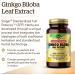Solgar Ginkgo Biloba Leaf Extract 180 Capsules - Brain Health & Mental Alertness Support - Non-GMO Vegan Gluten Free - 180 Servings - Buy Online on GoSupps.com
