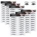 Sibba 6 Sheets Eyebrow Tattoo Eyebrows Sticker Temporary Eyes Brows Practice Tint Transfer Color Set Peel Off Eyeshadow Dye Waterproof Kit Sheets For Beginners Women (Black)
