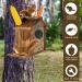 Garden Squirrel Feeder Wooden Squirrel Feeder House Large Capacity Squirrel Feeding Stations Easy to Fill Chipmunk Feeding Platform for Corn Peanuts Outside 32.5x12.5x21cm - Buy Online on GoSupps.com