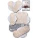 Cloth Pads Menstrual Light Flow 6-Pack (S+M) Organic Cotton Reusable Pads Menstrual Made in EU Small & Medium Reusable Period Pads Reusable Sanitary Pads for Women & Teens Washable Pads Menstrual 6 Count (Pack of 1) Organic Natural Unbleached