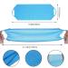 3 Pack Exfoliating Body Scrubbers with Handle - Dual Sided Nylon Back Washer - Stretchable Pull Strap - Perfect for Shower or Bath - Pink, Blue, Grey - Buy Online on GoSupps.com
