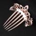Crystal Bridal Wedding Hair Comb - Red Rhinestone Hair Accessory for Women | Elegant Bridal Hair Clip - Buy Online on GoSupps.com
