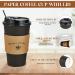 100 Pack 16 oz Black Paper Coffee Cups with Lids, Sleeves, and Stirring Sticks - Perfect for Hot & Cold Beverages at Home, Stores, and Cafes - Buy Online on GoSupps.com