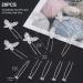OIIKI 20 PCS Wedding Bridal Hair Pins - Pearl Butterfly & Rhinestone Flower U Shape Clips for Women & Girls - Buy Online on GoSupps.com