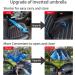 NOORNY Inverted Umbrella Double Layer Automatic Folding Reserve Umbrella Windproof UV Protection for Rain Car Travel Outdoor Men Women 4.Purple Follower - Buy Online on GoSupps.com