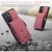 Buy Soonic Leather Protective Cover for Samsung Galaxy A34 5G - Magnetic Wallet Case with Card & Coin Compartments Folding Design Red - Buy Online on GoSupps.com