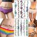 10Pcs Waterproof Lower Back & Belly Tattoo Stickers - Butterfly Flower Temporary Body Art for Women - Buy Online on GoSupps.com