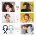Silk Hair Curlers for Long Hair - No Heat Curling Rod Headband with Hair Ties and Clip - Black - Buy Online on GoSupps.com
