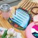 Stylish Women's Binding-Up Bags - Bird & Flowered Tampon Storage with Zip Pockets | Multi-functional Menstrual Bags - Buy Online on GoSupps.com
