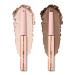 Mally Beauty Evercolor Eyeshadow Stick - Golden Hour Shimmer  Brownstone Shimmer - Waterproof and Crease-Proof Formula - Easy-to-Apply Buildable Color - Cream Shadow Stick