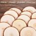 20Pcs 3.5-4 Inch Natural Wood Slices with Bark for DIY Crafts - Kids Arts, Coasters, Ornaments, Rustic Wedding Decor - Buy Online on GoSupps.com