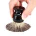 Premium Luxurious Shaving Brush - High Density Hair Black Resin Handle for a Perfect Shave - Ideal for Thick Lather - International Shipping Available - Buy Online on GoSupps.com