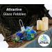 Arsuk Glass Beads - 180 Colorless Pebbles for Garden & Aquarium | Decorative Clear Stones & Mixed Glass Nuggets - Buy Online on GoSupps.com
