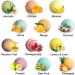 Tropical Fruit Bath Fizzies Set - 12 Large Vegan Fizzy Bath Bombs with Essential Oils, Shea Butter, and Coconut Oil - Moisturizing and Fruity Scents - 4.3 Ounce (Pack of 12) - Buy Online on GoSupps.com