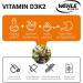 Vitamin D3 K2 Drops 1000 IE - High Dose 50ml | Laboratory Tested High Bioavailability | Wehle Sports  - Buy Online on GoSupps.com