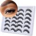 Kiromiro 16mm Wispy Faux Mink D Curly False Eyelashes - Russian Strip Lashes Pack for Cat Eye Look - Buy Online on GoSupps.com
