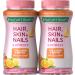 Nature's Bounty Hair Skin Nails with Biotin and Collagen Orange 80 Count Pack (Pack of 2)