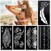 Konsait Large Temporary Tattoo Stencils - Reusable Henna Sticker Kit for Adults & Girls - Buy Online on GoSupps.com