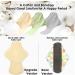 Wegreeco 6 Pcs Reusable Menstrual Pads - Ultra Absorbent Bamboo Fleece Cloth Pads for Period - Nonslip Panty Liners + Wet Bag - Mustard Yellow Grey Beige - Medium (Pack of 6) - Buy Online on GoSupps.com